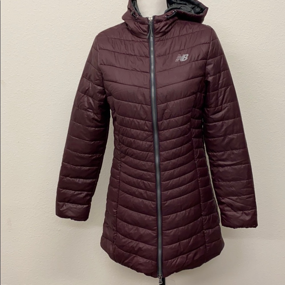 New Balance- long quilted tech jacket - Picture 8 of 9